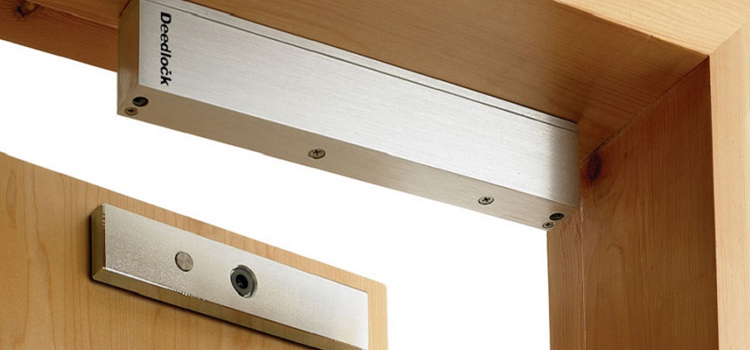 Magnetic lock installation Marina